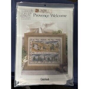 Marie's Garden "Provençe Welcome" counted cross stitch pattern W/ Floss MG03